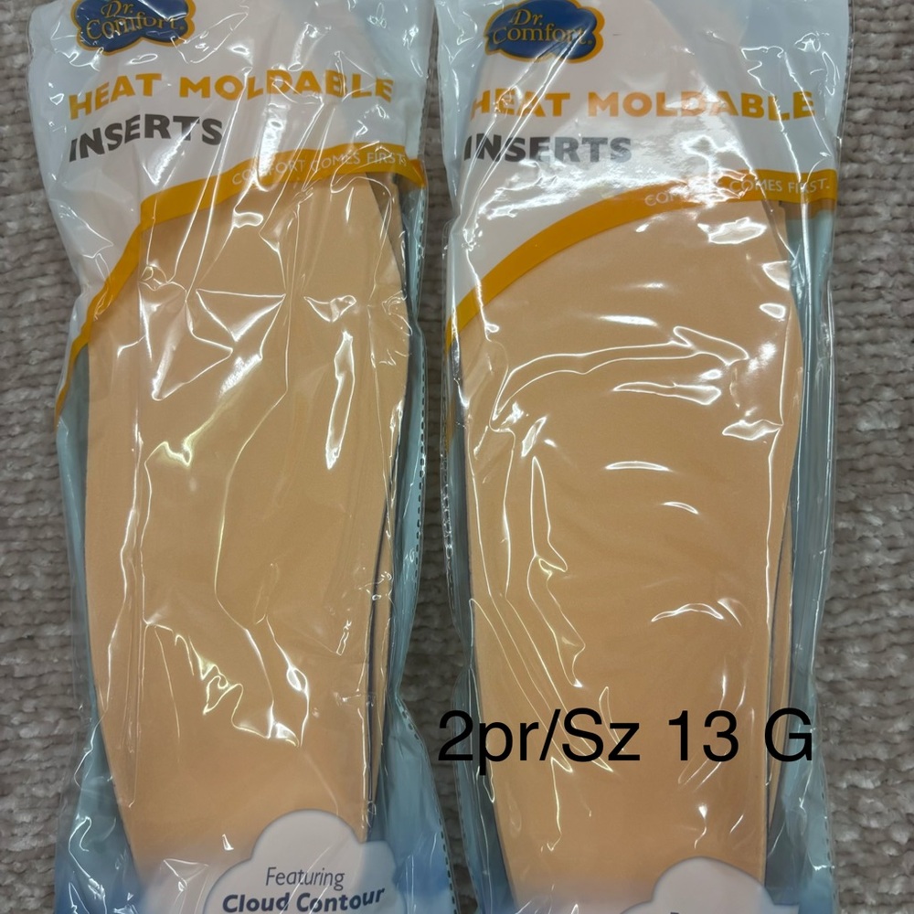 Dr. Comfort Heat Moldable Inserts - Cream